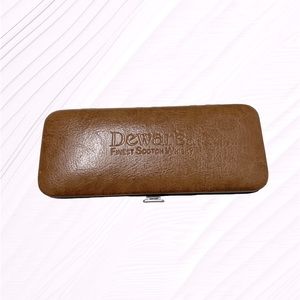 Dewars Scotch Whiskey Collectible Leather Grooming Manicure Kit Complete NEW